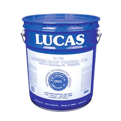Lucas 758 Aluminum Roof Coating Fibrated 5 Gallon