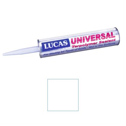 Lucas 6600 Universal Caulk Sealant 10oz Ultra Clear