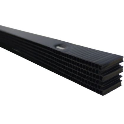 Cor-A-Vent PS-400SSBLK Stainless Staple Soffit Strip Vent 3/4"x1"x4' 48ct Black Coravent