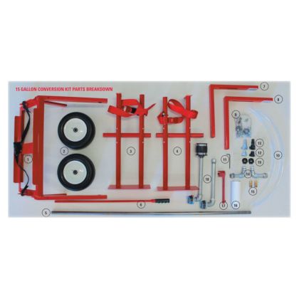 OMG OBPC15KIT OlyBond PaceCart 15 Gal Drum Conversion Kit