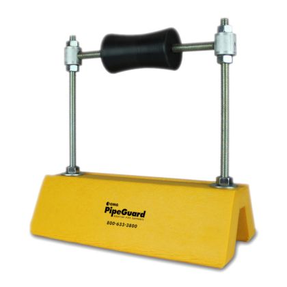 OMG PGSTPE10X10HAR-YW PipeGuard Height Adjustable Strut Model Roller 10" Yellow 5ct