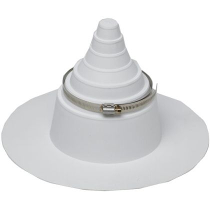 Portals Plus 46209 Pipe Boot Clamp 1"-6" Medium White 10ct
