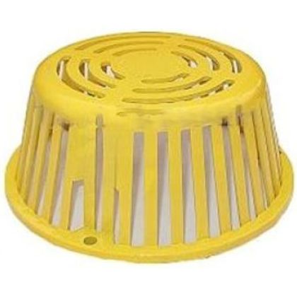 Portals Plus 67111 Roof Drain Plastic Dome Strainer Yellow