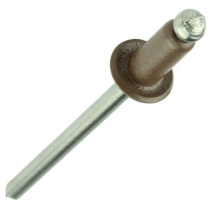 Lakefront 1/8" Stainless Steel Rivets Bag of 100 Tudor Brown