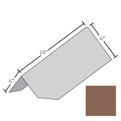 EcoStar Majestic Slate Hip Ridge Cedar Brown 10pc/bdl