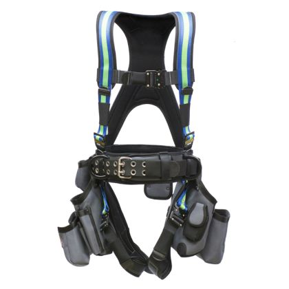 Super Anchor 6151-GBLL Deluxe Tool Bag Harness Blue Green Long Large