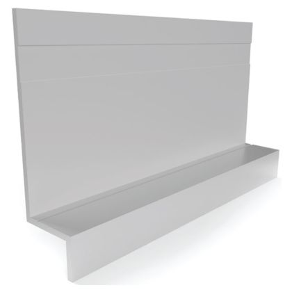 Tamlyn XZH5163-CA XtremeTrim 5/16" Horizontal Z Standard 3/8" Lip, 3" Back - 10' Clear Anodized EA