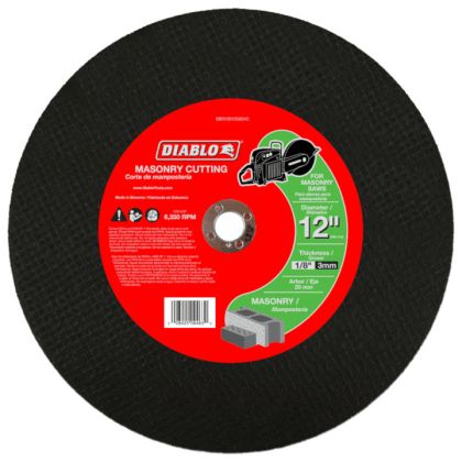 Diablo Hi Speed Masonry Disc 12"x1/8"x20mm