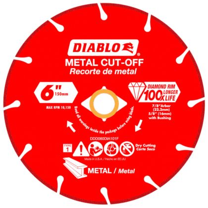 Diablo Diamond Disc Metal Cut Off Wheel 6"
