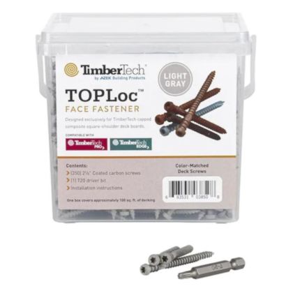 TimberTech TLOC350LG TOPLoc Screws For PRO and EDGE 2.5" Light Gray 100 sq ft