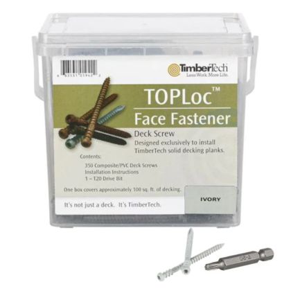 TimberTech TLOC350I TOPLoc Screws For PRO and EDGE 2.5" Ivory 100 sq ft