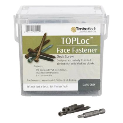 TimberTech TLOC350DG TOPLoc Screws For PRO and EDGE 2.5" Dark Gray 100 sq ft
