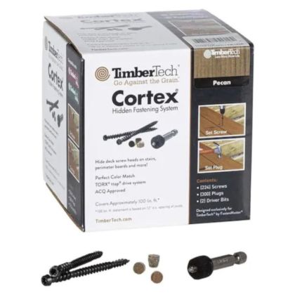 TimberTech CTX100LCP Cortex Screws For PRO and EDGE Pecan 100 linear ft