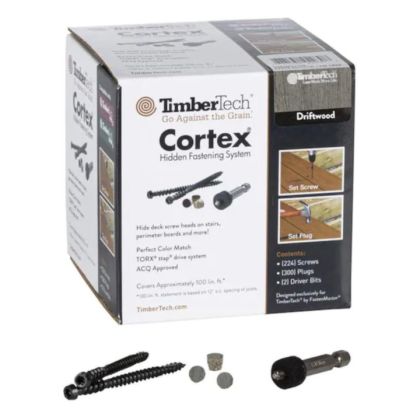 TimberTech CTX100RCDW Cortex Screws For PRO and EDGE Driftwood 100 linear ft