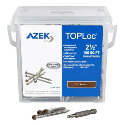 TimberTech ATLOC100DB TOPLoc Screws For AZEK Dark Brown 100 sq ft