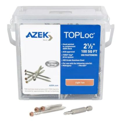 TimberTech ATLOC100LT TOPLoc Screws For AZEK Light Tan 100 sq ft