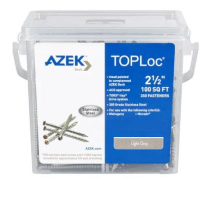 TimberTech ATLOC100LG TOPLoc Screws For AZEK Light Gray 100 sq ft