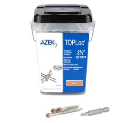 TimberTech ATLOC300LT TOPLoc Screws For AZEK Light Tan 300 sq ft