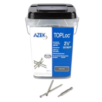 TimberTech ATLOC300DG TOPLoc Screws For AZEK Dark Gray 300 sq ft