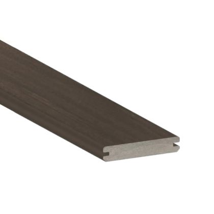 TimberTech AGB15512DH AZEK Vintage Composite Deck Board Polymer Flame Spread Grooved 5.5"x12' Dark Hickory 1pc