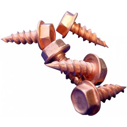 US Aluminum Stainless Steel Copper Plated Screws #8x1/2 Inch