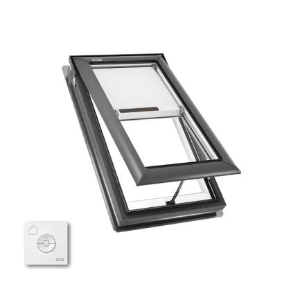 Velux VS C04 2004S Manual Fresh Air Skylight Deck Mounted Low E with Solar Blind and Remote 21" X 37-7/8"