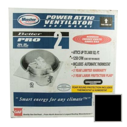 GAF Power Vent Black