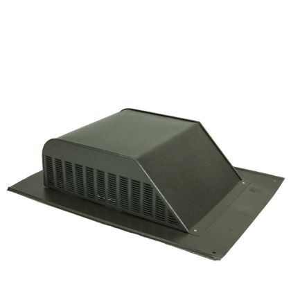 GAF Master Flow Roof Louver Aluminum Slant Back Weathered Wood