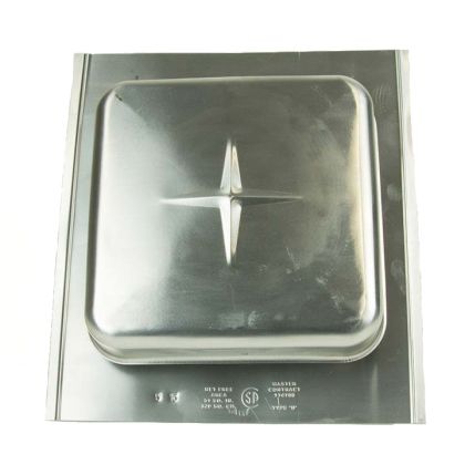 GAF Master Flow Aluminum Square-Top Roof Louvers with Round Throat Mill