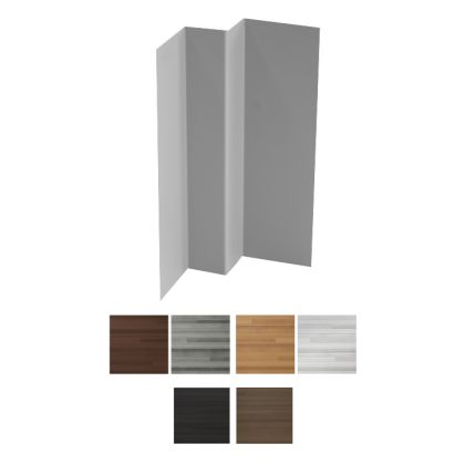 Vesta Steel Siding Inside Corner Block HD3 Woodgrain 10'