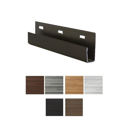 Vesta Steel Siding J Channel HD3 Woodgrain 0.5"x12'