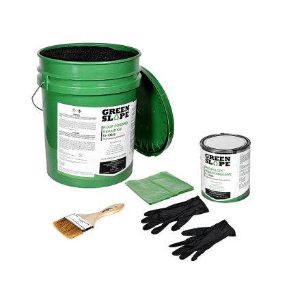 Green Slope Roof Ponding Repair Kit 5 Gallon