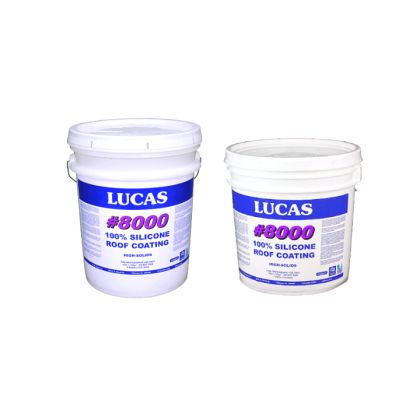 Lucas 8000 100 Percent Silicone Roof Coating White